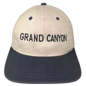 del SOL Grand Canyon Baseball Cap Beige Black One Size Slideback Adjustable Hat